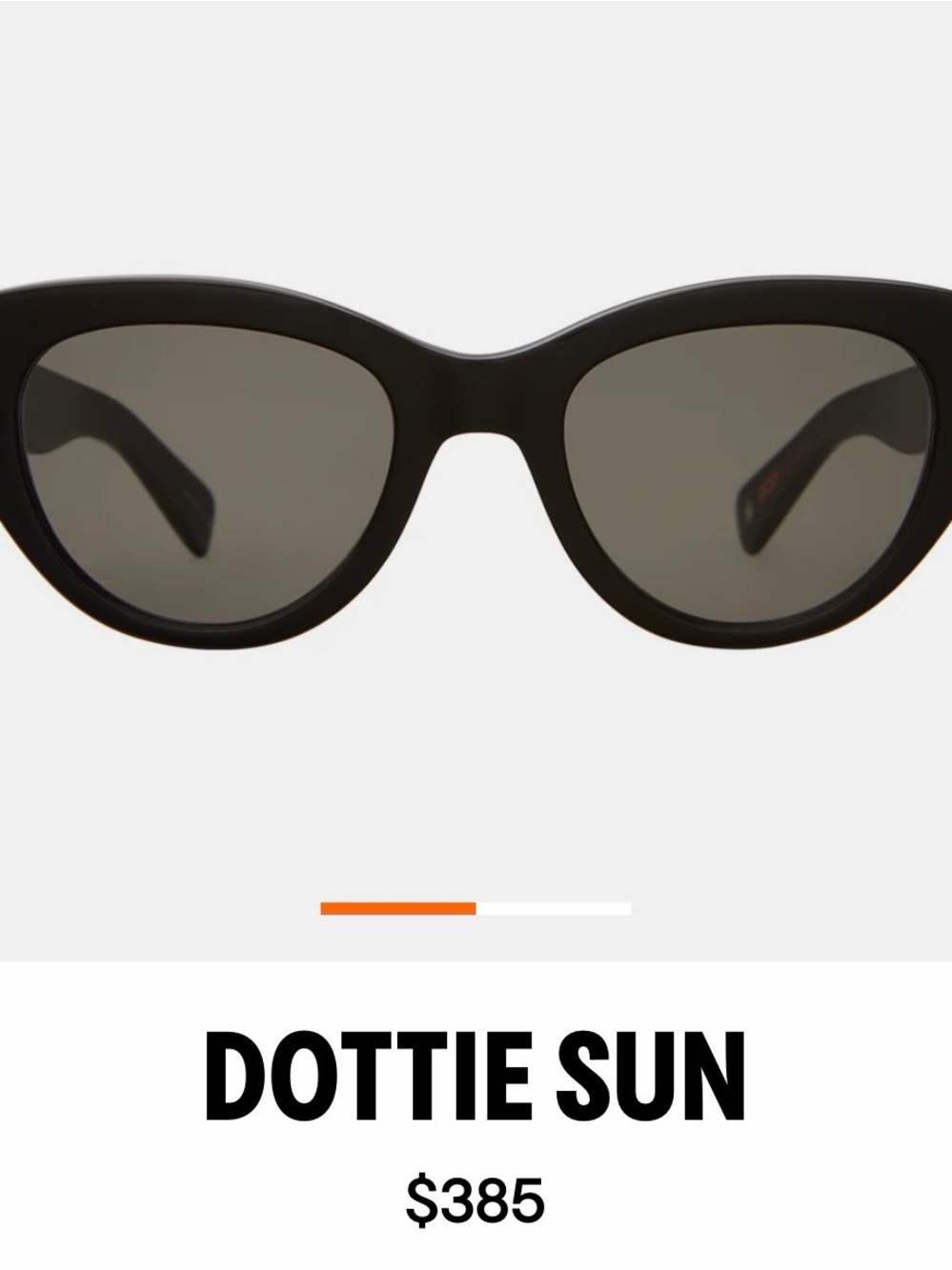 Garrett Leight Dottie Sun Black Sunglasses